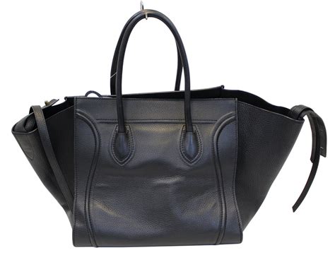 celine black phantom handbag|Celine large phantom luggage tote.